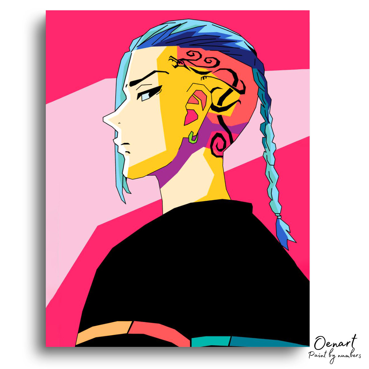 Tokyo Revengers: Vice-Captain Draken Pop Art - Anime Paint By Numbers Kit