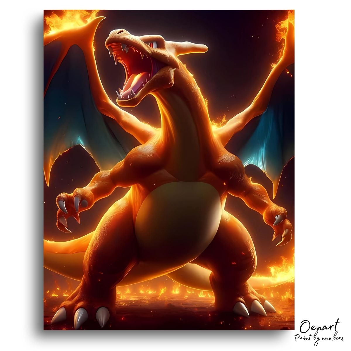 Pokemon: Charizard Rage - Anime Diamond Painting