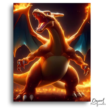 Pokemon: Charizard Rage - Anime Diamond Painting