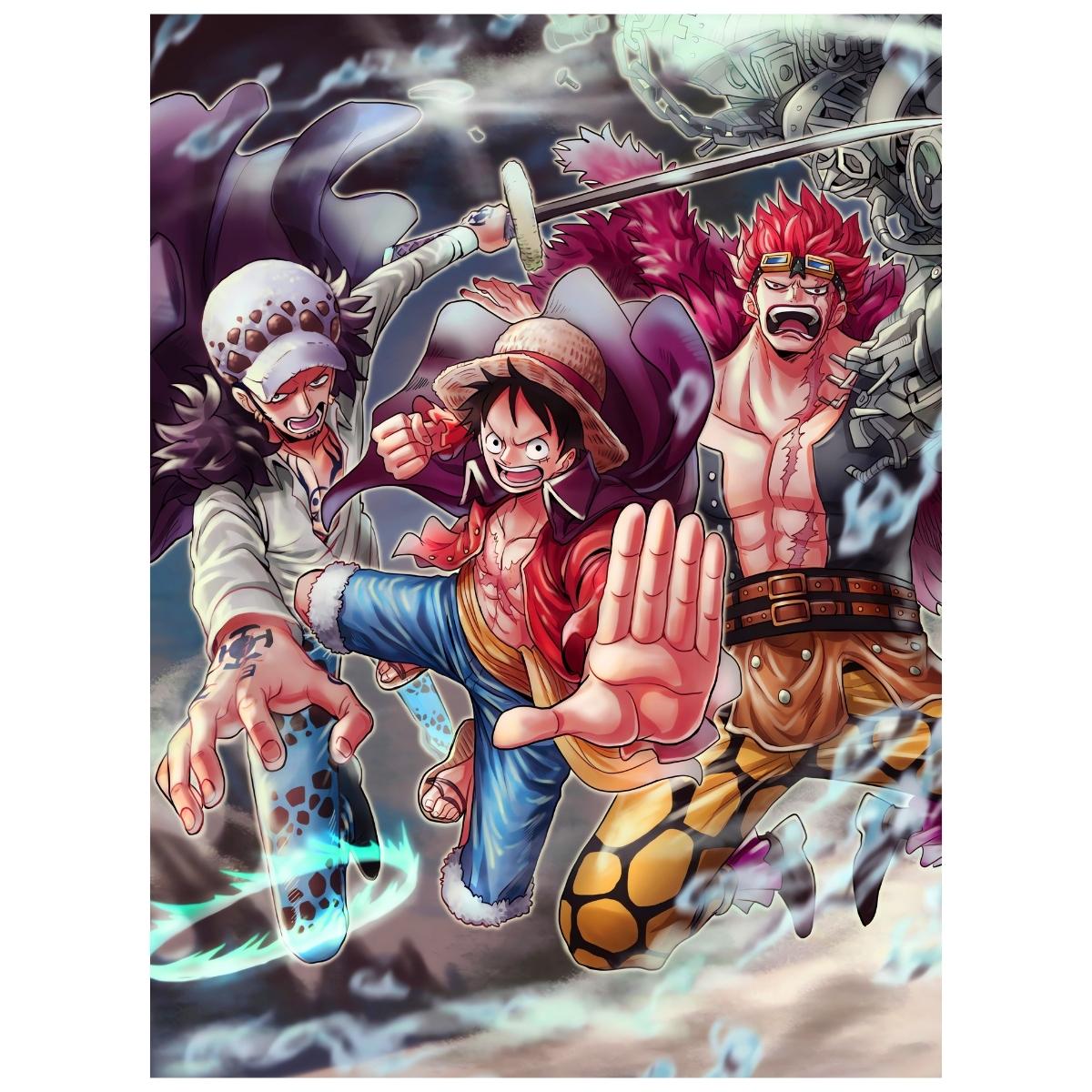 One Piece: Luffy Trafalgar Law and Kid - Anime Paint By Numbers Kit