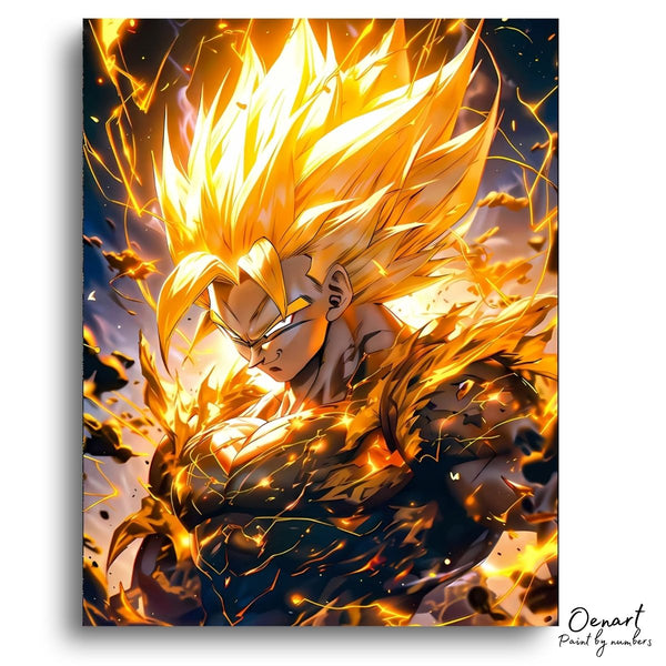 Dragon Ball Z: Goku Yellow Saiyan - Anime Diamond Painting