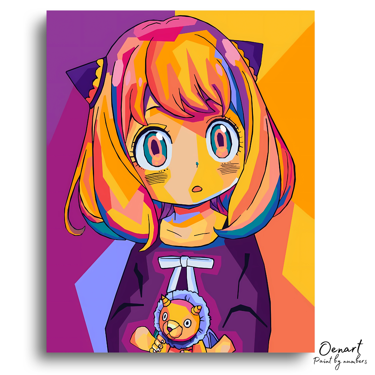 Spy x Family: Kawaii Anya Pop Art - Anime Paint By Numbers Kit