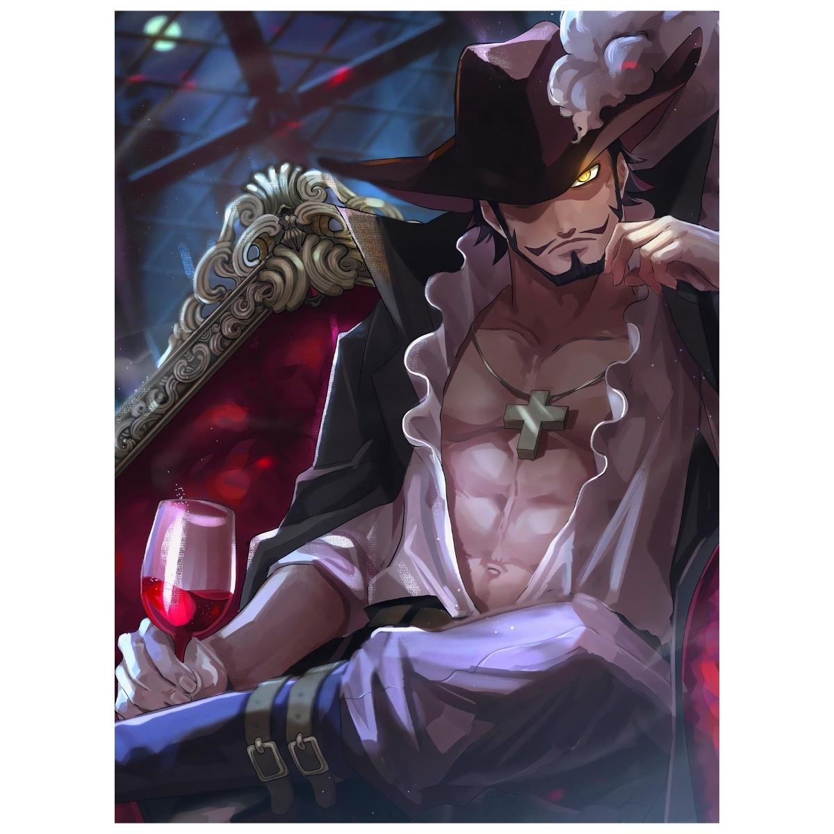 One Piece: Mihawk - Anime Paint By Numbers Kit