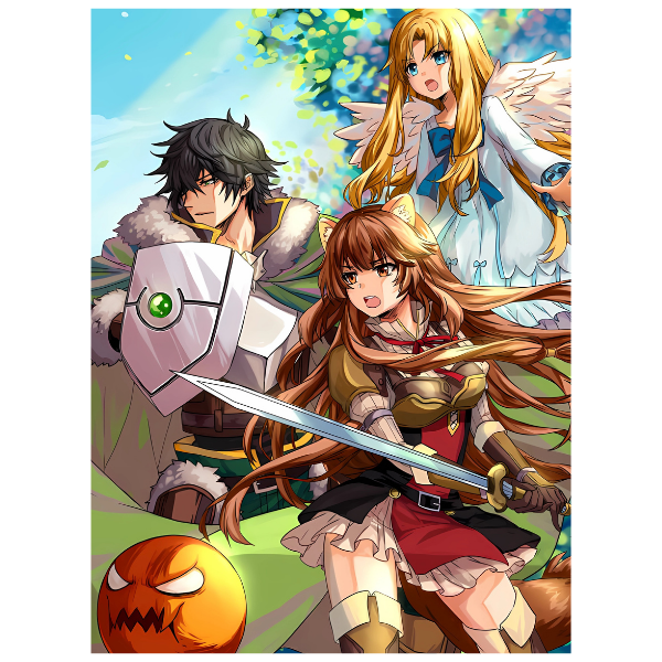 The Rising of the Shield Hero: Naofumi Raphtalia and Filo - Anime Paint By Numbers Kit