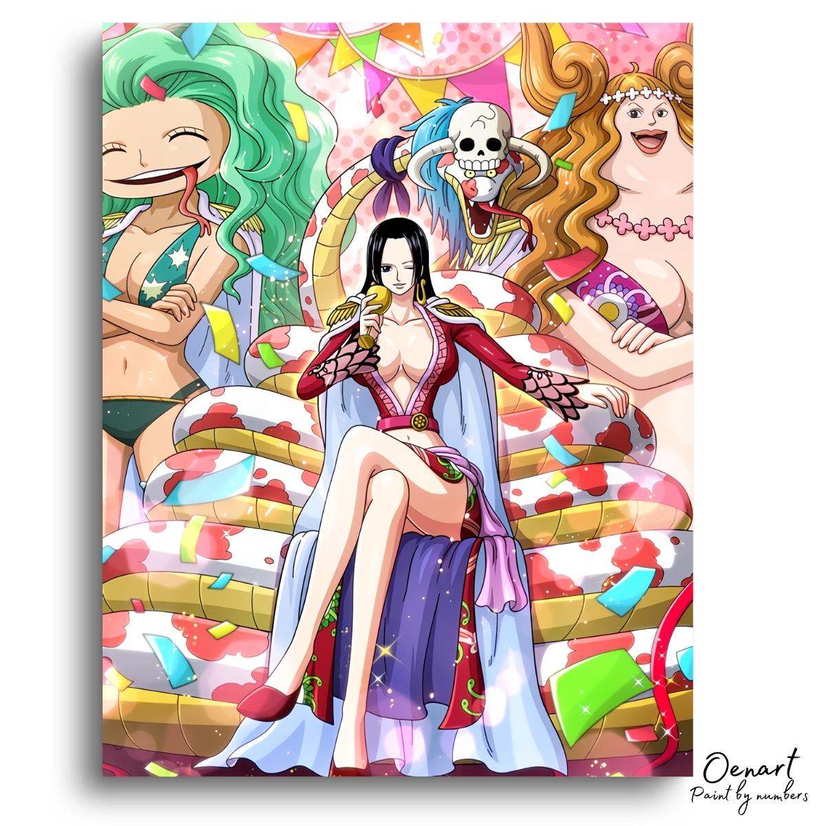 One Piece: Boa Hancock with Her Sisters - Anime Paint By Numbers Kit