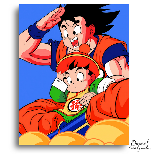 Dragon Ball Z: Goku and Gohan - Anime Paint By Numbers Kit