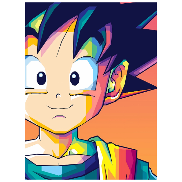 Dragon Ball: Young Goku Pop Art - Anime Painting Set