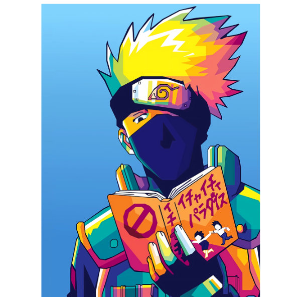 Kakashi (Naruto Shippuden) paninihead - Illustrations ART street