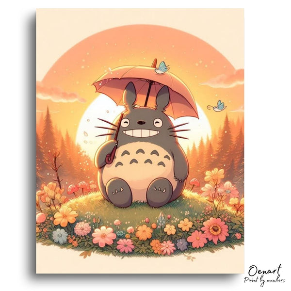 My Neighbor Totoro: Umbrella - Anime Paint By Numbers Kit