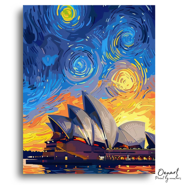 Sydney Starry Night: Paint By Numbers Kit