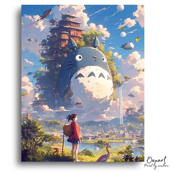 My Neighbor Totoro: The City - Anime Paint By Numbers Kit