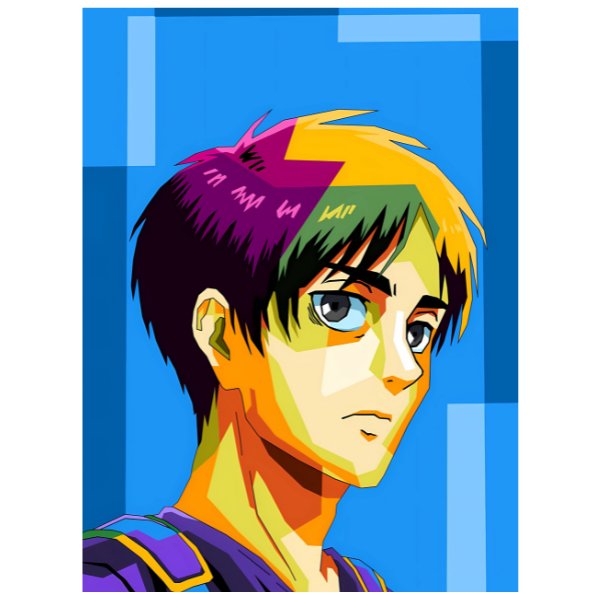 Attack on Titan: Eren Pop Art - Anime Diamond Painting