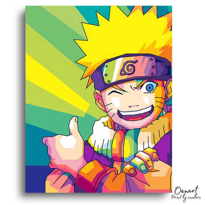 Naruto Uzumaki Anime - Paint By Numbers - Painting By Numbers