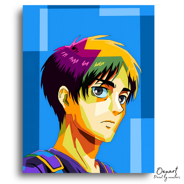 Attack on Titan: Eren Pop Art - Anime Diamond Painting