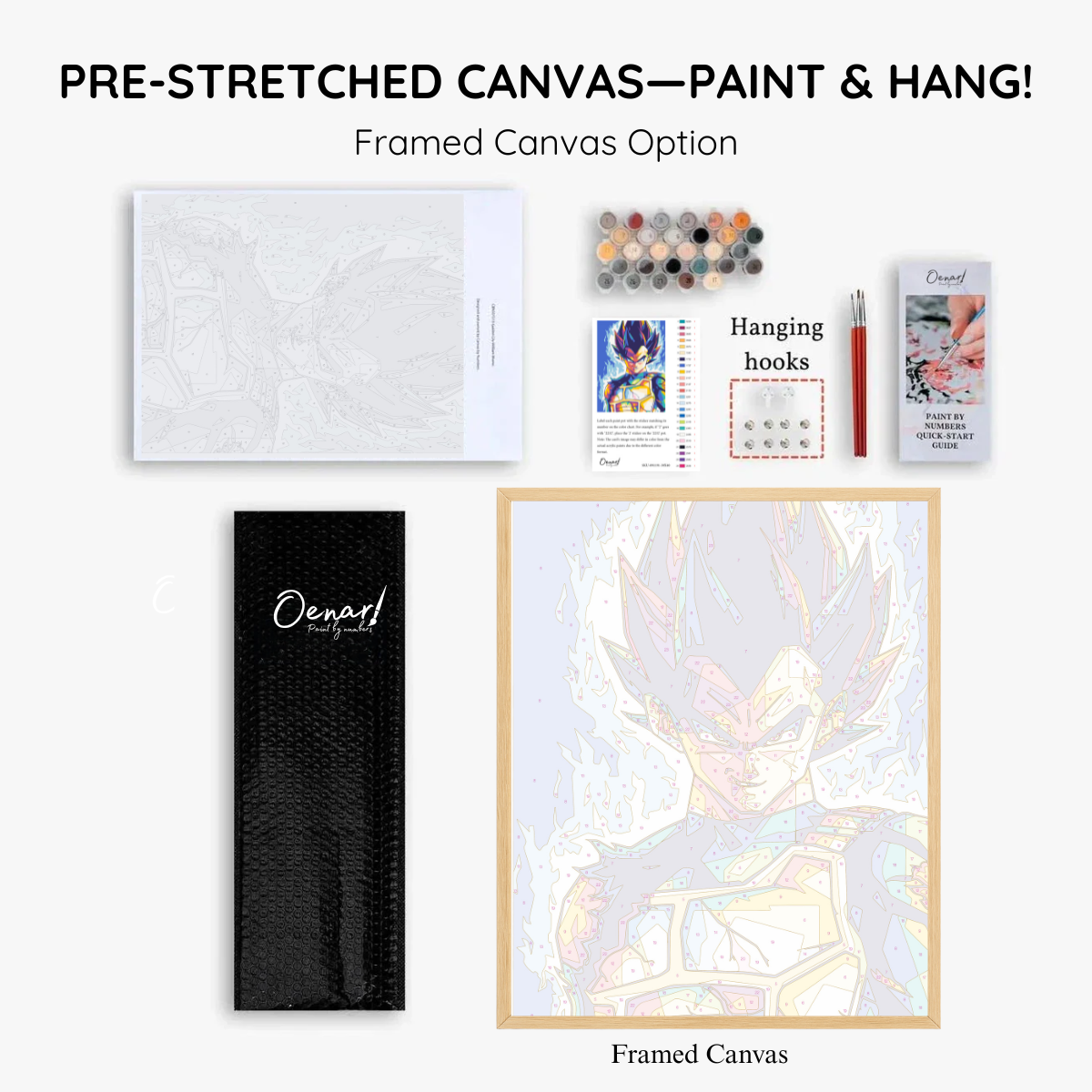 Dragon Ball Z: Goku Super Saiyan Pop Art - Anime Paint By Numbers Kit