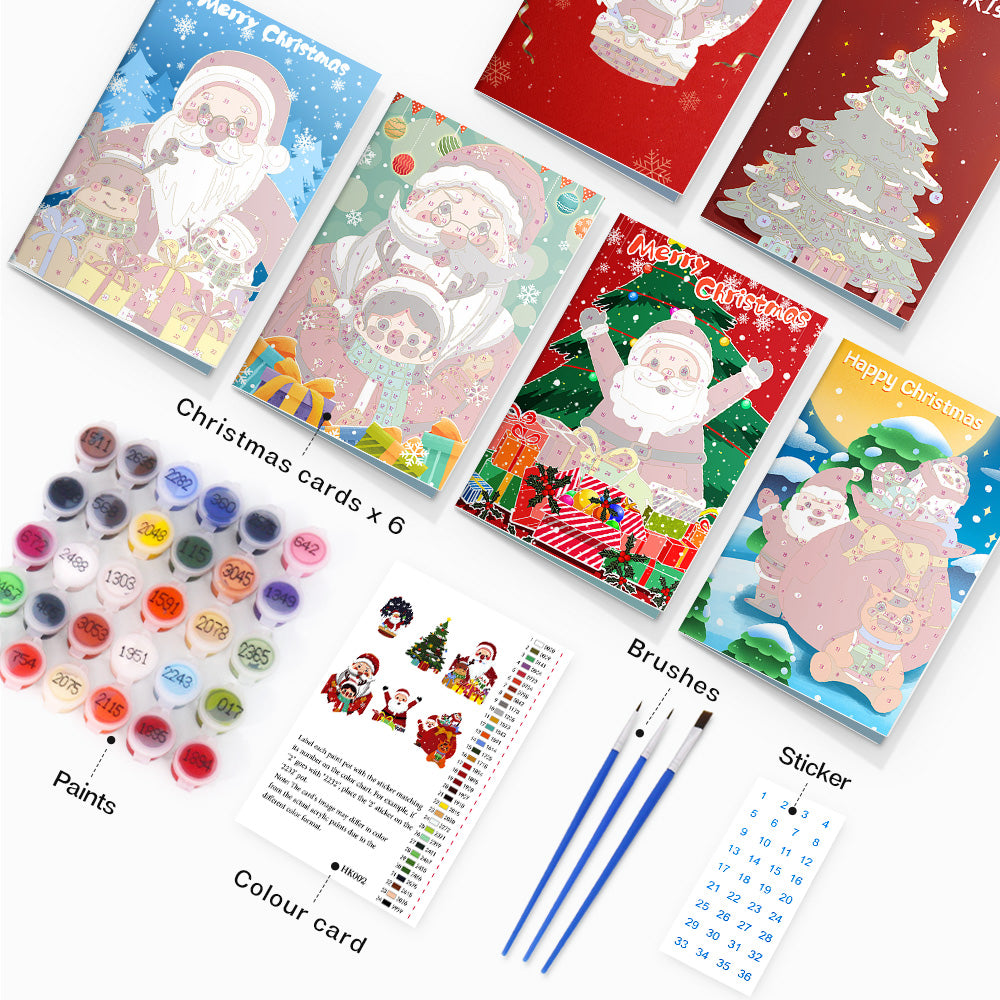 Jolly Santa Card Set | Oenart™