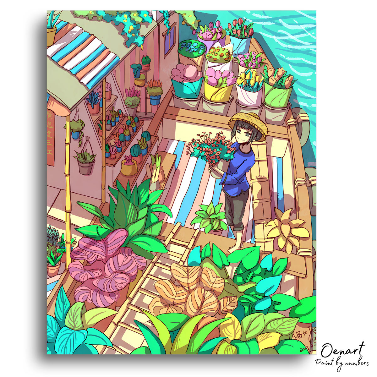 Anime Flower Shop - Anime Diamond Painting