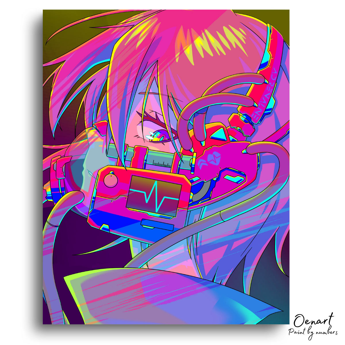 Anime Girl with a Mask - Anime Diamond Painting