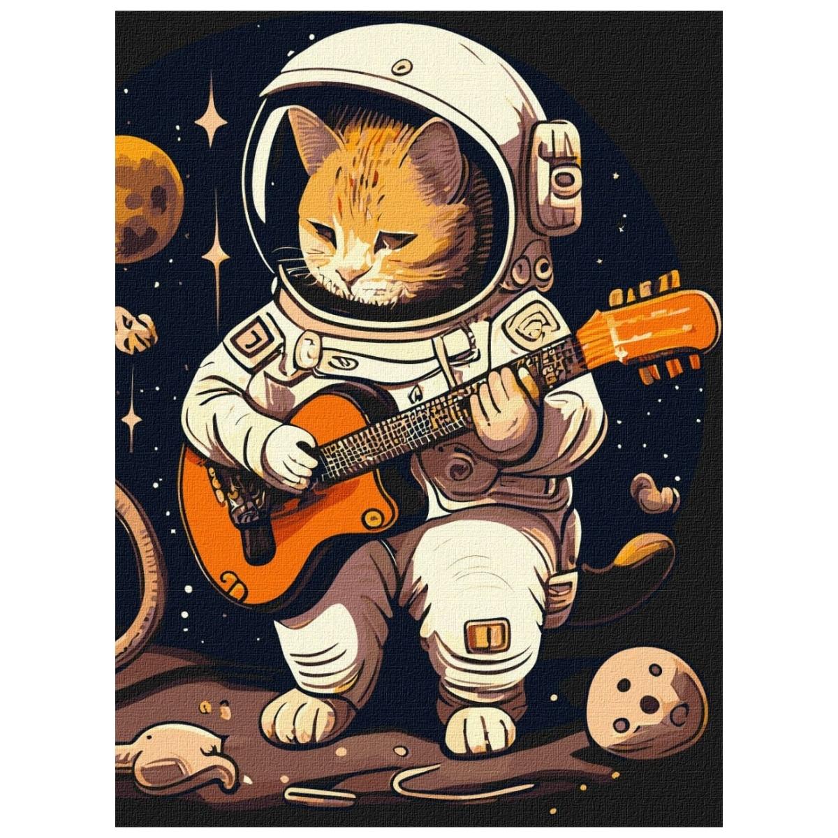 Astronaut Cat: Paint By Numbers Kit