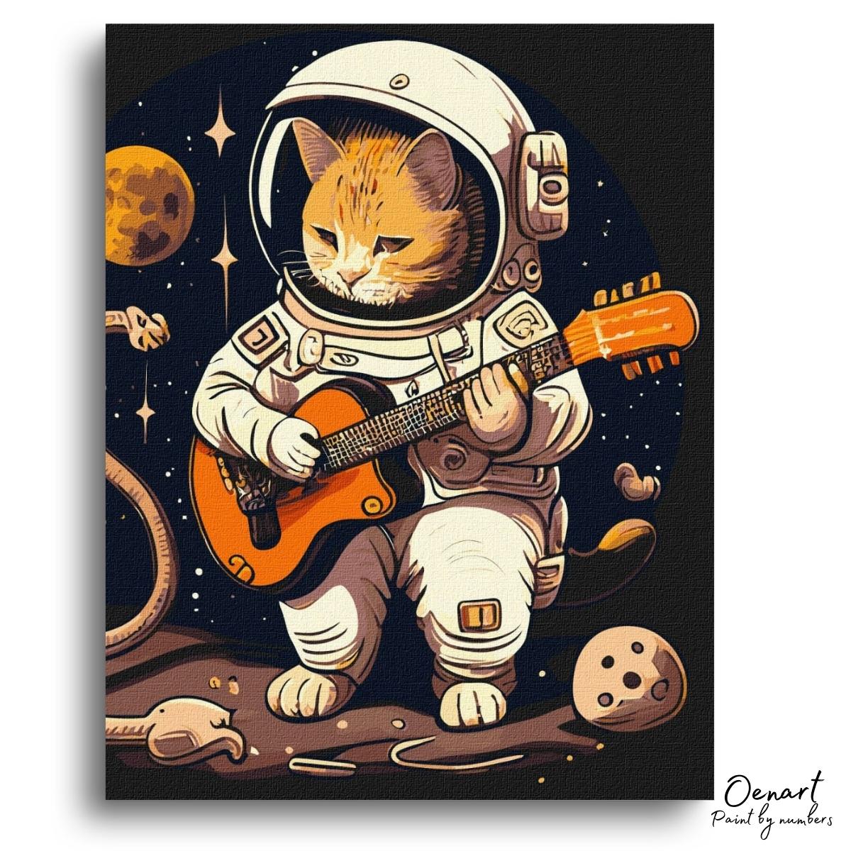 Astronaut Cat: Paint By Numbers Kit