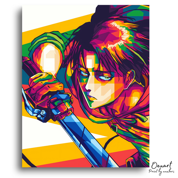 Attack on Titan: Captain Levi Pop Art - Anime Diamond Painting