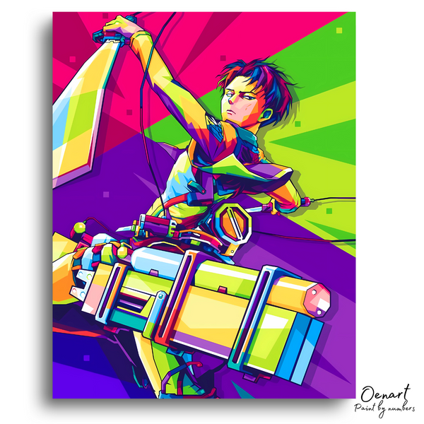 Attack on Titan: Levi Ackerman Pop Art - Anime Diamond Painting