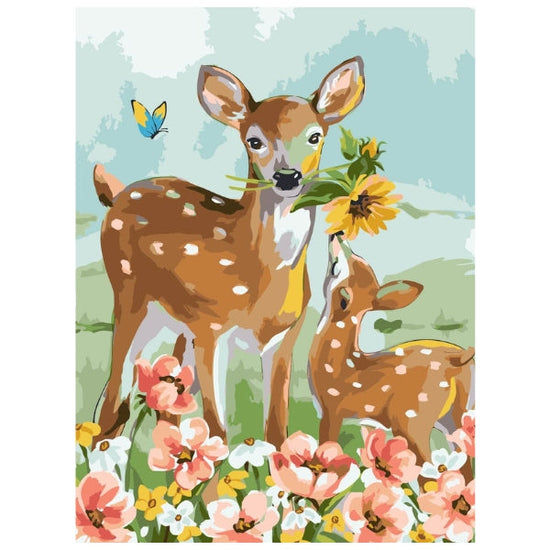 Baby Gazelle: Paint By Numbers Kit