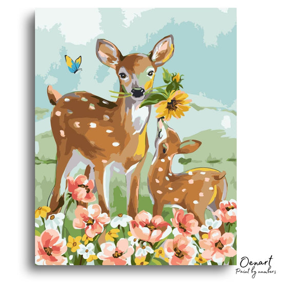 Baby Gazelle: Paint By Numbers Kit