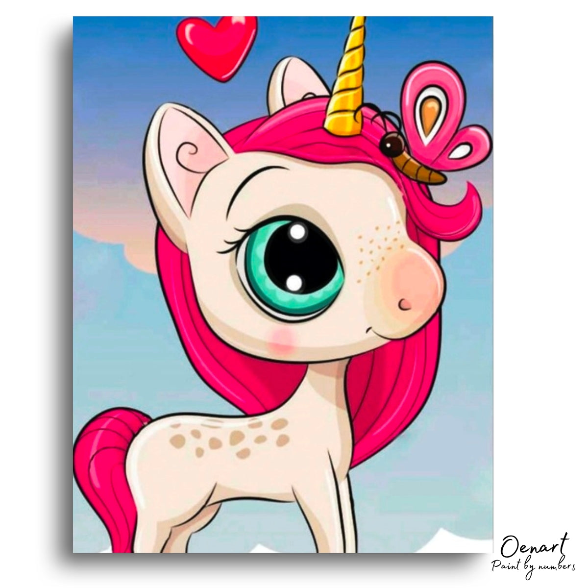 Baby Unicorn: Paint By Numbers Kit