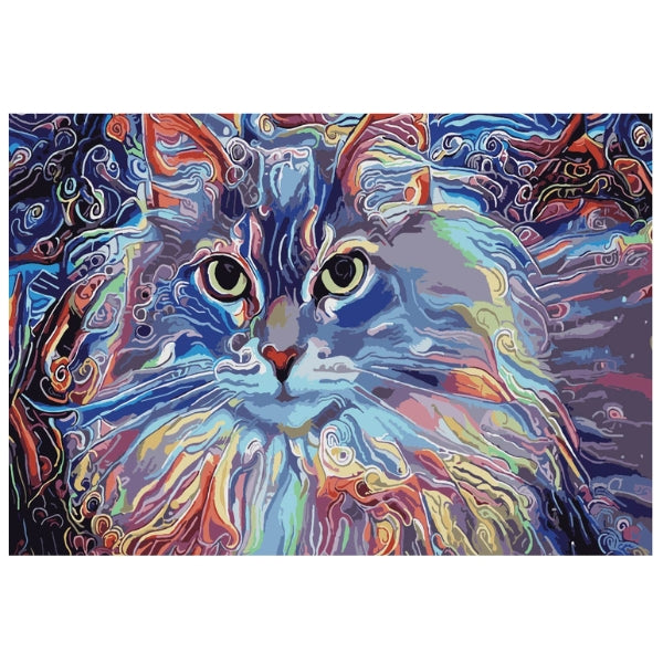 Big Eyes Cat: Paint By Numbers Kit