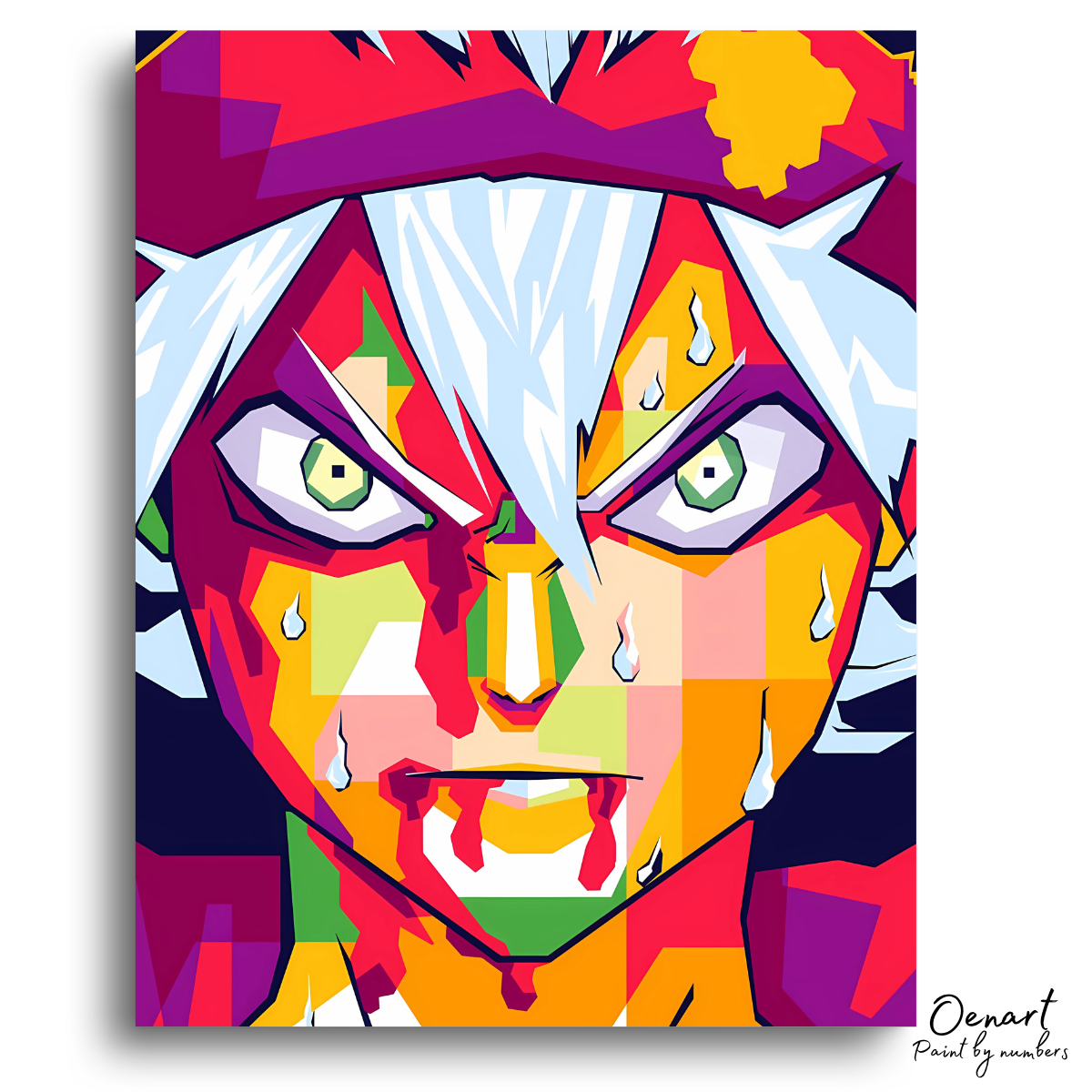 Black Clover: Asta Wpap Pop Art - Anime Paint By Numbers Kit