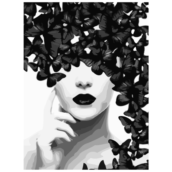 Black & White - Paint By Numbers Kit