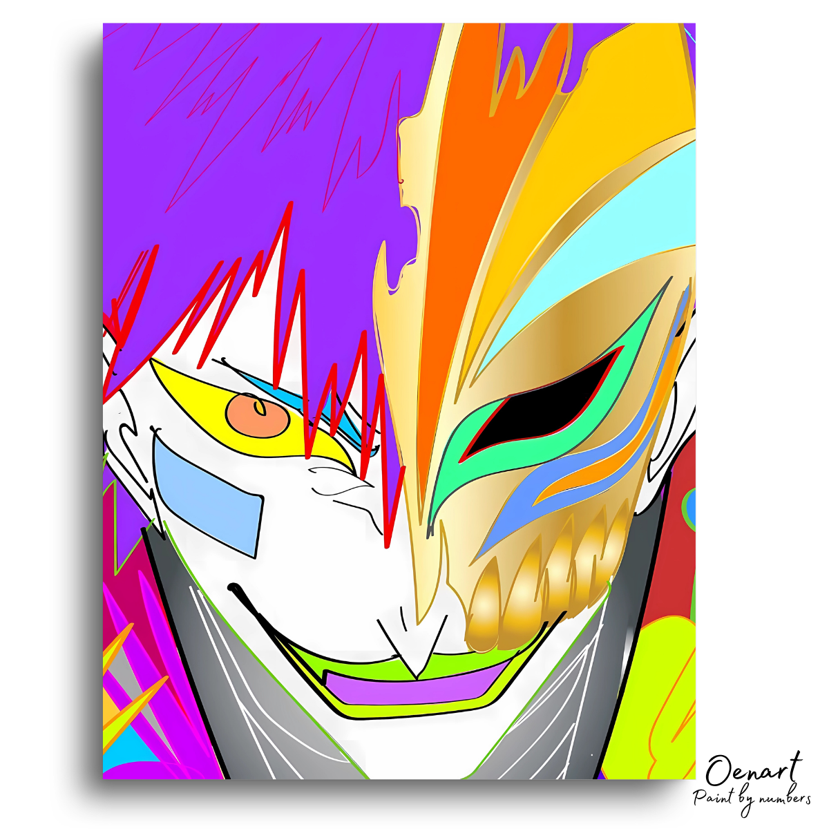 Bleach: Colorful Ichigo Hollow - Anime Paint By Numbers Kit