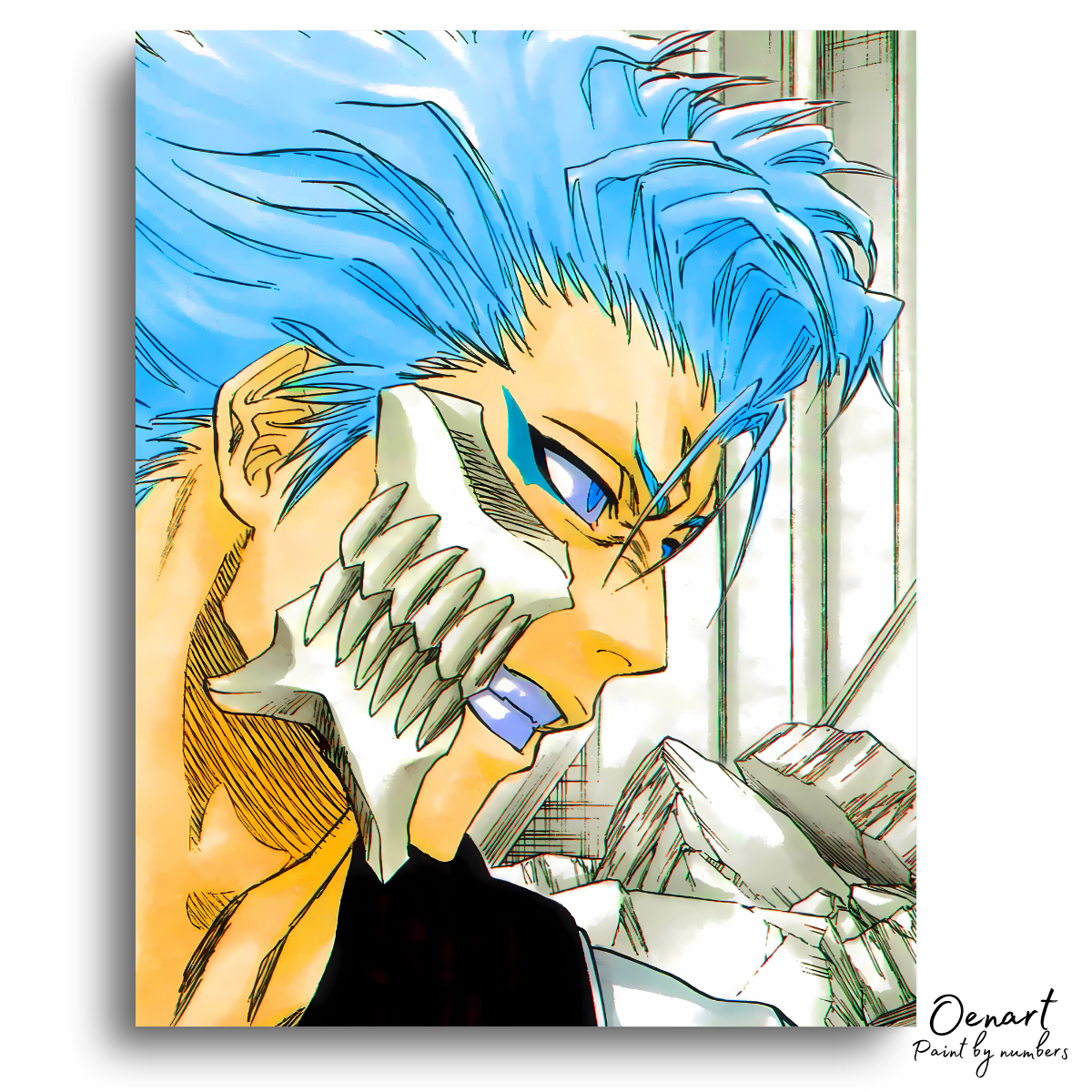 Bleach: Grimmjow - Anime Paint By Numbers Kit