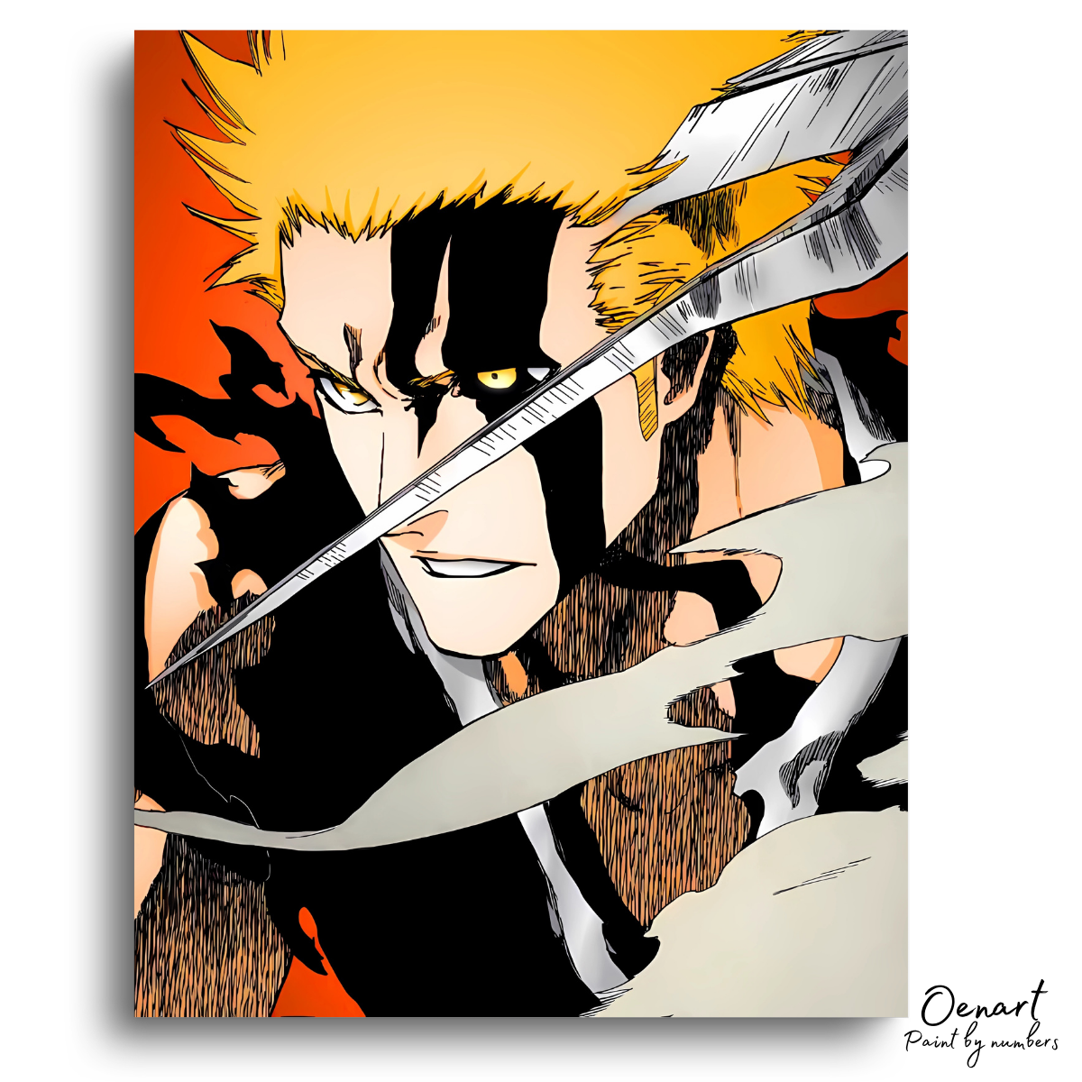 Bleach: Ichigo Bankai - Anime Paint By Numbers Kit