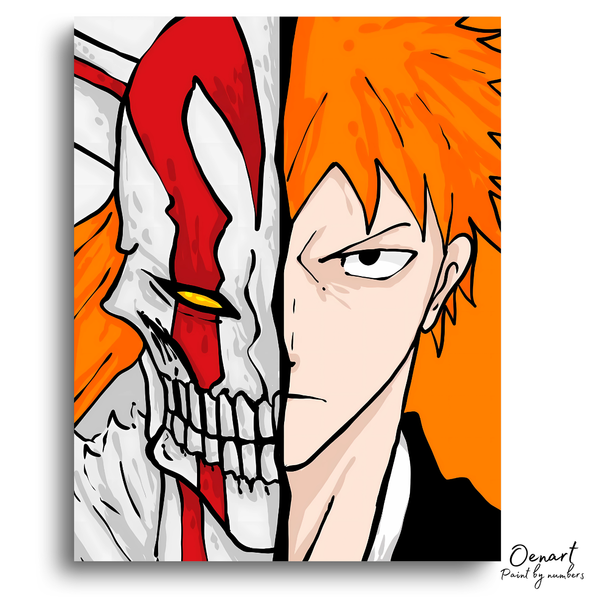 Bleach: Ichigo & Hollow - Anime Paint By Numbers Kit