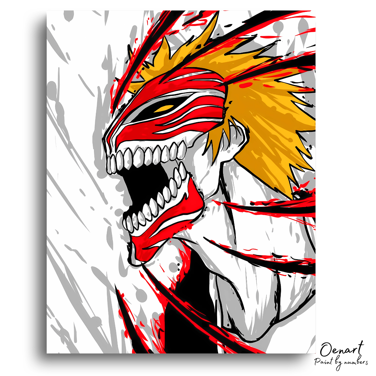 Bleach: Ichigo Hollow Mask - Anime Paint By Numbers Kit