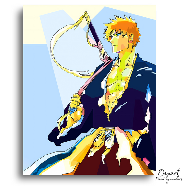 Bleach: Kurosaki Ichigo Pop Art - Anime Paint By Numbers Kit