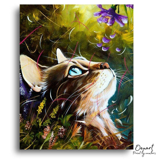 Blue Eyes Cat: Paint By Numbers Kit