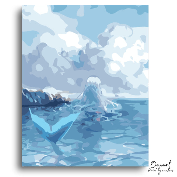 Blue Mermaid - Paint By Numbers Kit