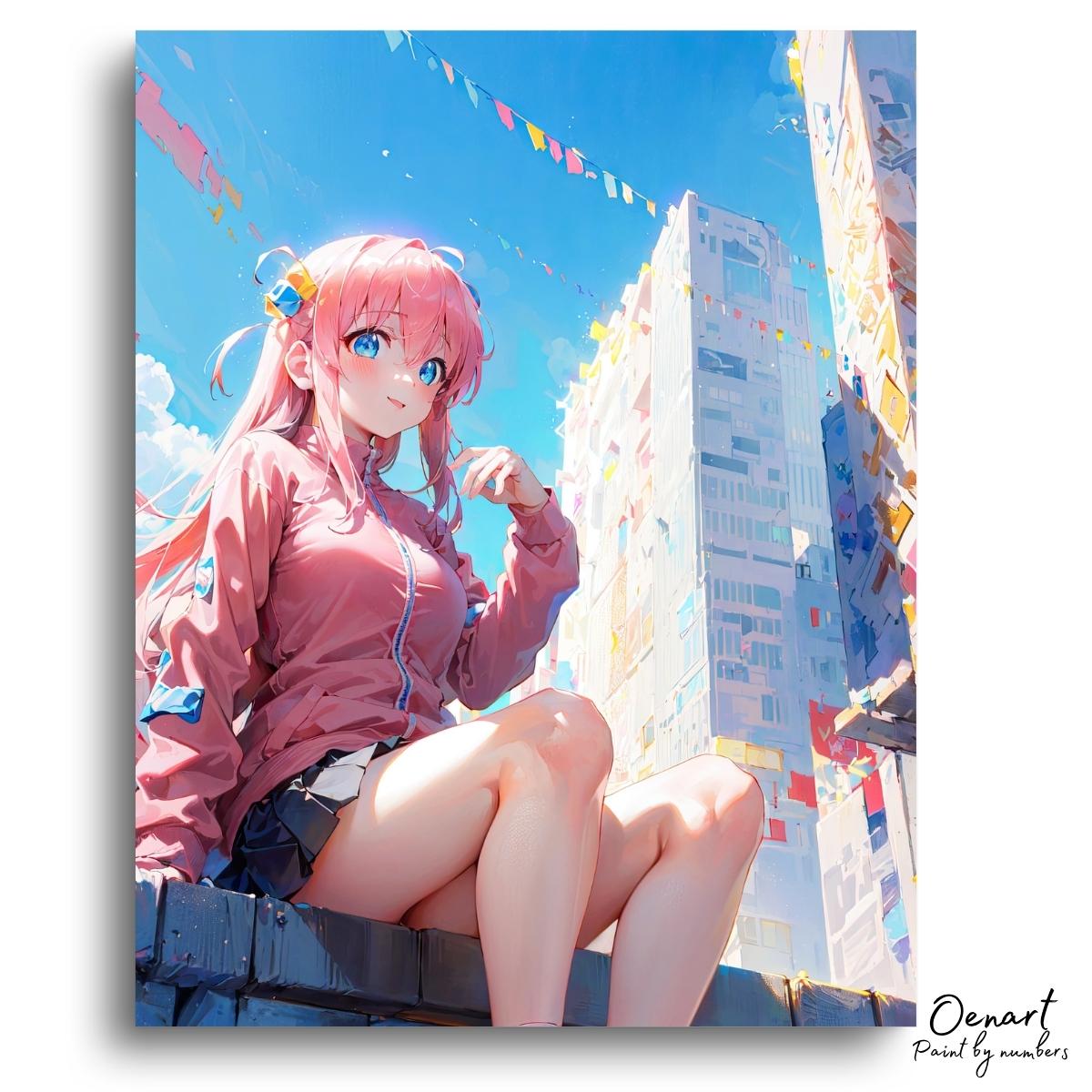 Bocchi the Rock: Pink - Anime Paint By Numbers Kit