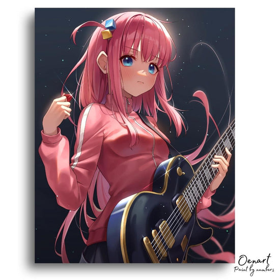 Bocchi the Rock: Pink Hair - Anime Diamond Painting