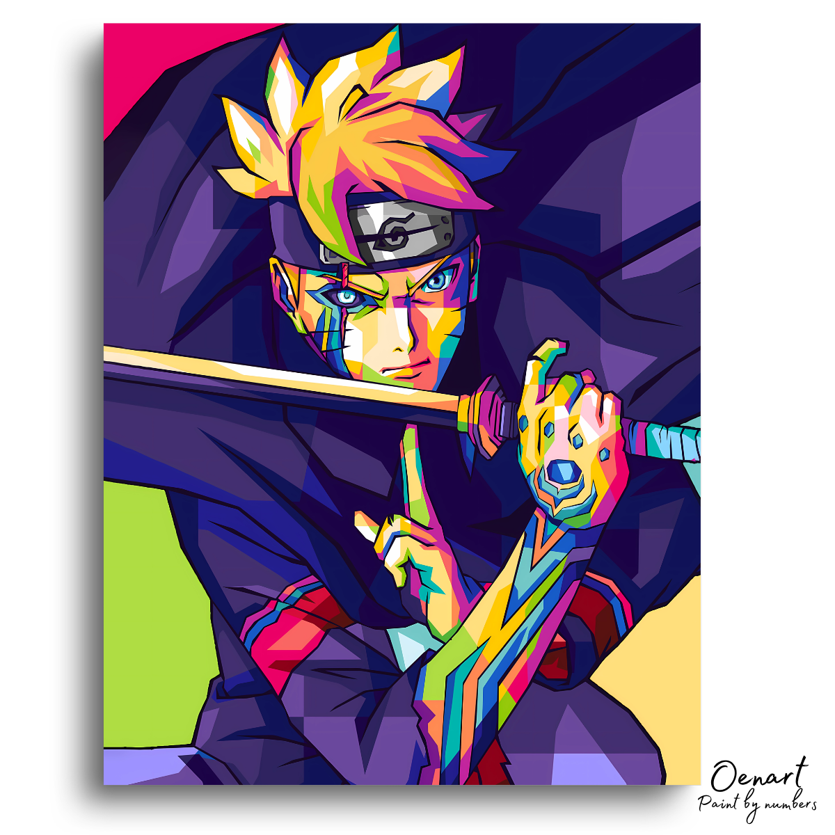 Boruto Karma Mode Pop Art - Anime Paint By Numbers Kit