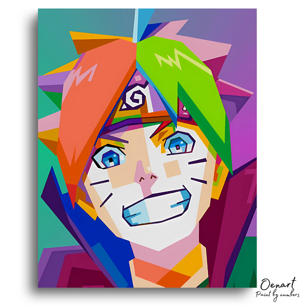 Boruto Pop Art - Anime Paint By Numbers Kit