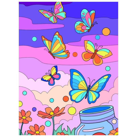 Butterflies: Paint By Numbers Kit