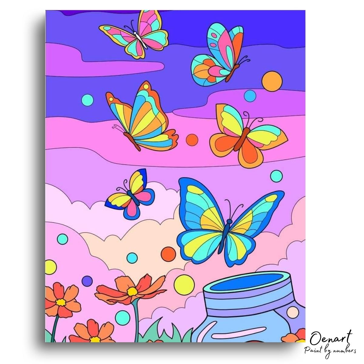 Butterflies: Paint By Numbers Kit