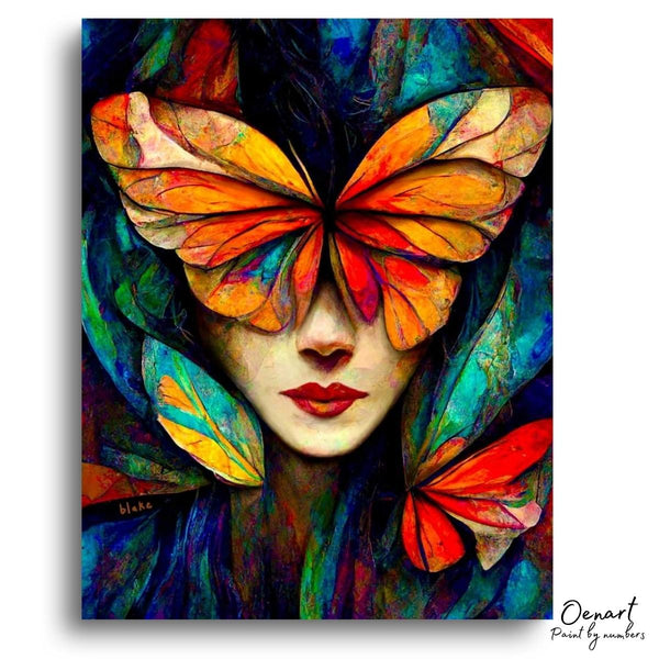 Butterfly Portrait - Paint By Numbers Kit