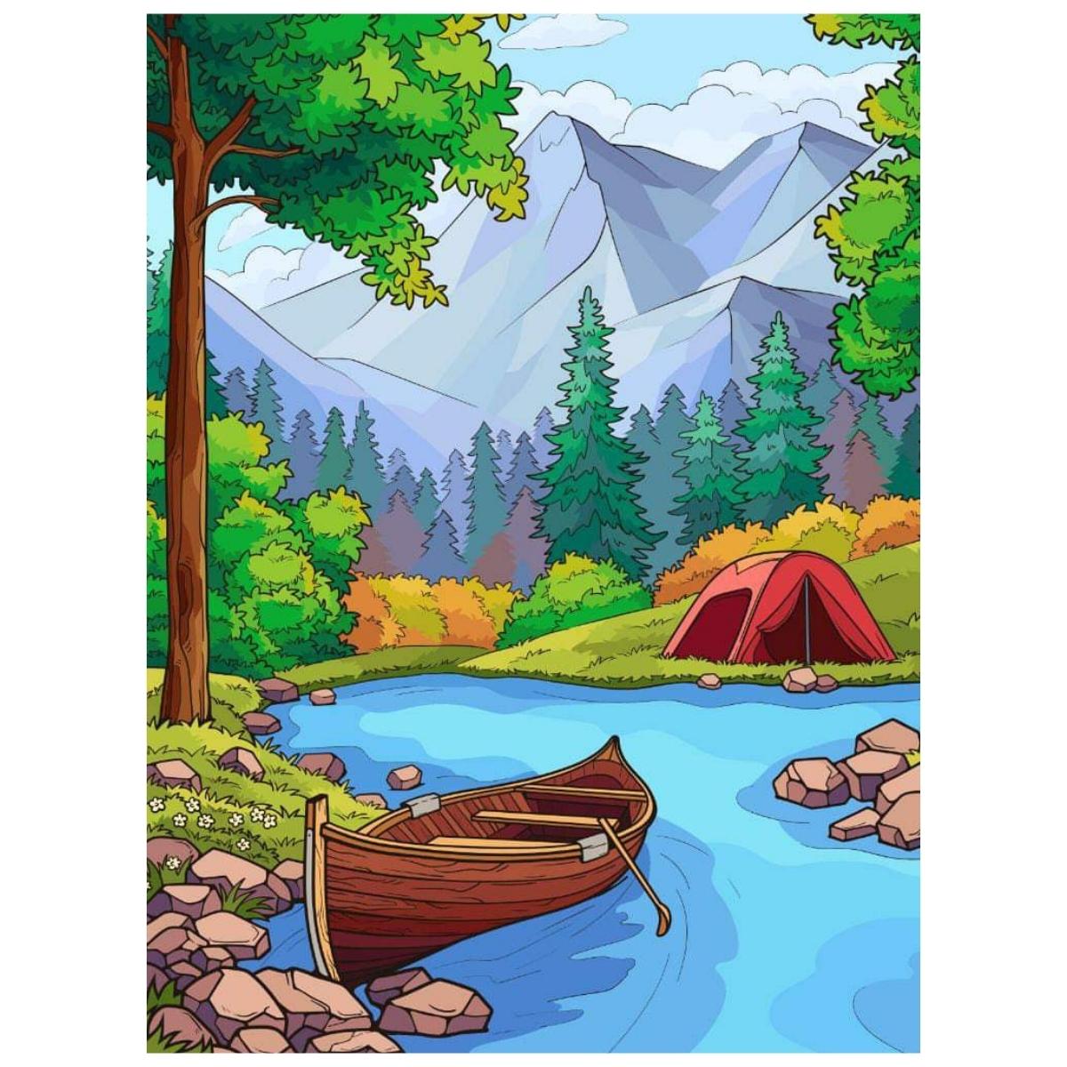 Camping: Paint By Numbers Kit