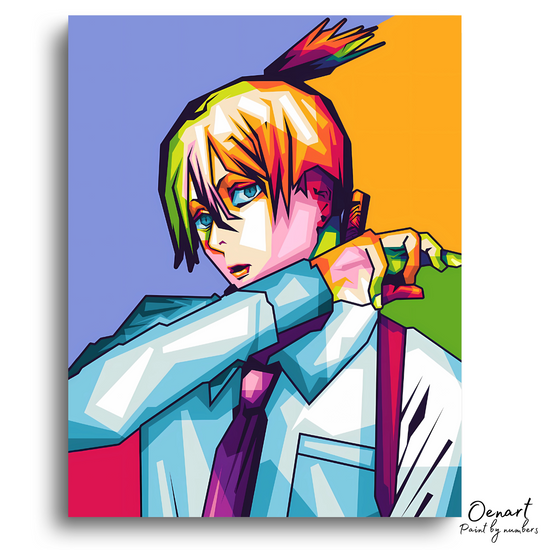 Chainsaw Man: Aki Hayakawa Pop Art - Anime Diamond Painting