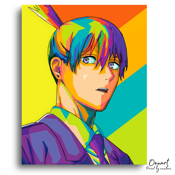 Chainsaw Man: Aki Pop Art - Anime Paint By Numbers Kit